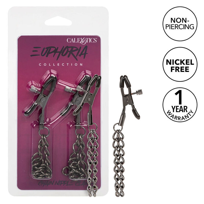 Euphoria Chain Nipple Clamps 14.5 Cm | Niks.fi verkkokauppa