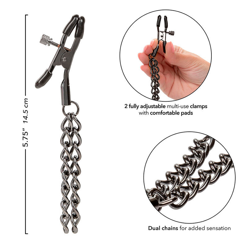 Euphoria Chain Nipple Clamps 14.5 Cm | Niks.fi verkkokauppa