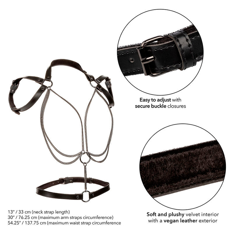 Euphoria Multichain Halter Harness Premium Plus Size | Niks.fi verkkokauppa