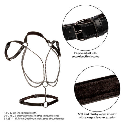 Euphoria Multichain Halter Harness Premium Plus Size | Niks.fi verkkokauppa