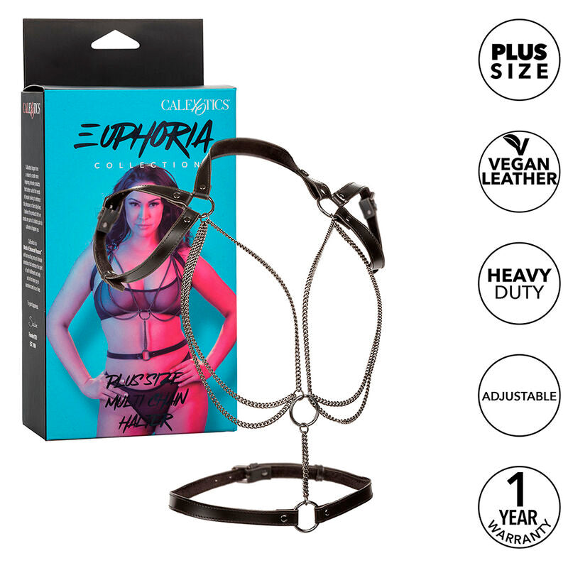 Euphoria Multichain Halter Harness Premium Plus Size | Niks.fi verkkokauppa