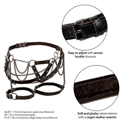 Euphoria Multichain Thigh Harness Premium | Niks.fi verkkokauppa