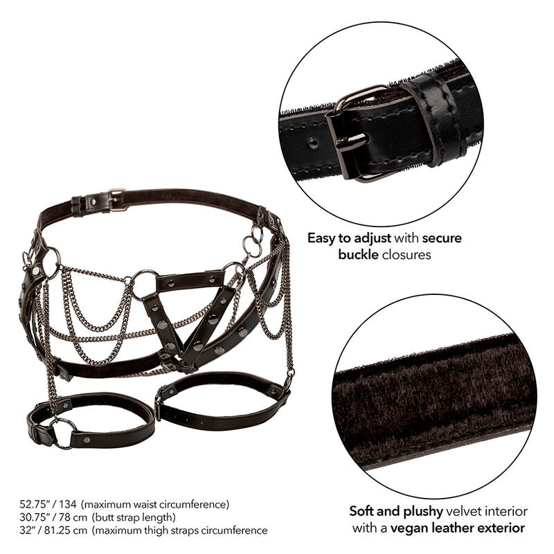 Euphoria Multichain Thigh Harness Premium Plus Size | Niks.fi verkkokauppa