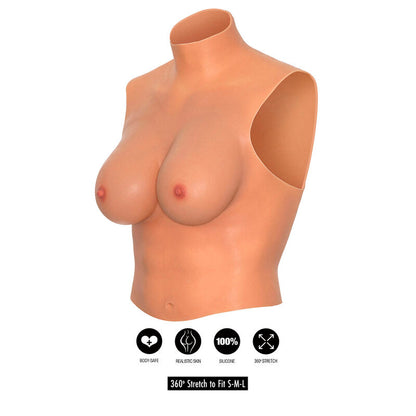 Alter Ego Wearable Breast Shirt D-Cup Flesh | Niks.fi verkkokauppa