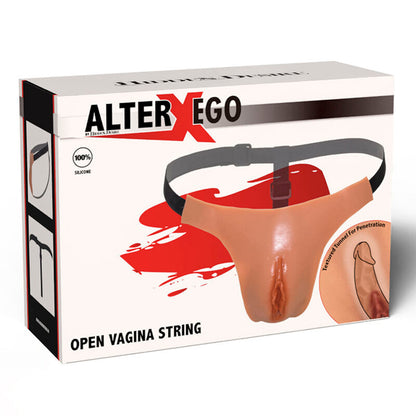 Alter Ego Adjustable Open Vagina String Flesh | Niks.fi verkkokauppa