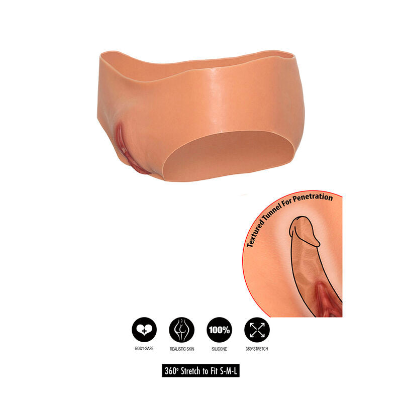 Alter Ego Open Vagina Brief Low Waist Flesh | Niks.fi verkkokauppa