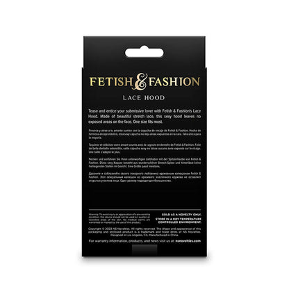 Fetish & Fashion Lace Hood Black | Niks.fi verkkokauppa