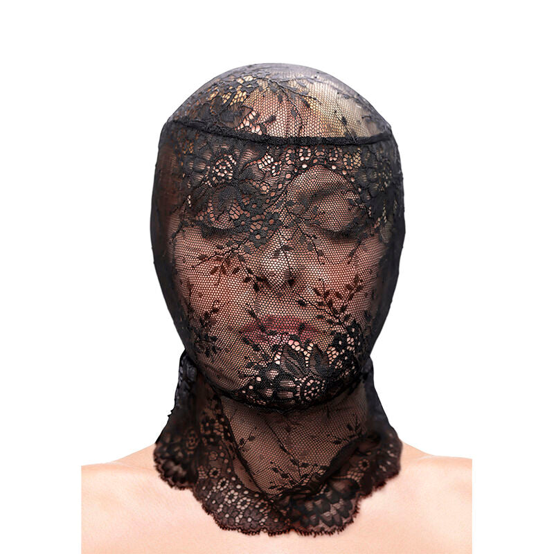 Fetish & Fashion Lace Hood Black | Niks.fi verkkokauppa