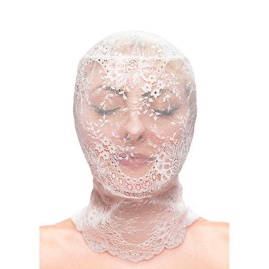 Fetish & Fashion Lace Hood White | Niks.fi verkkokauppa