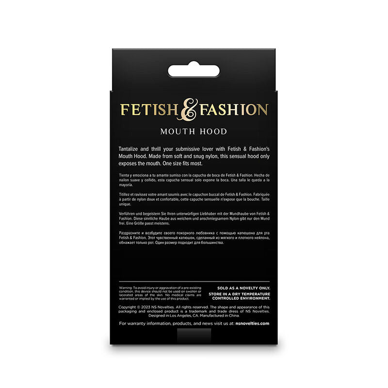 Fetish & Fashion Mouth Hood Nylon White | Niks.fi verkkokauppa