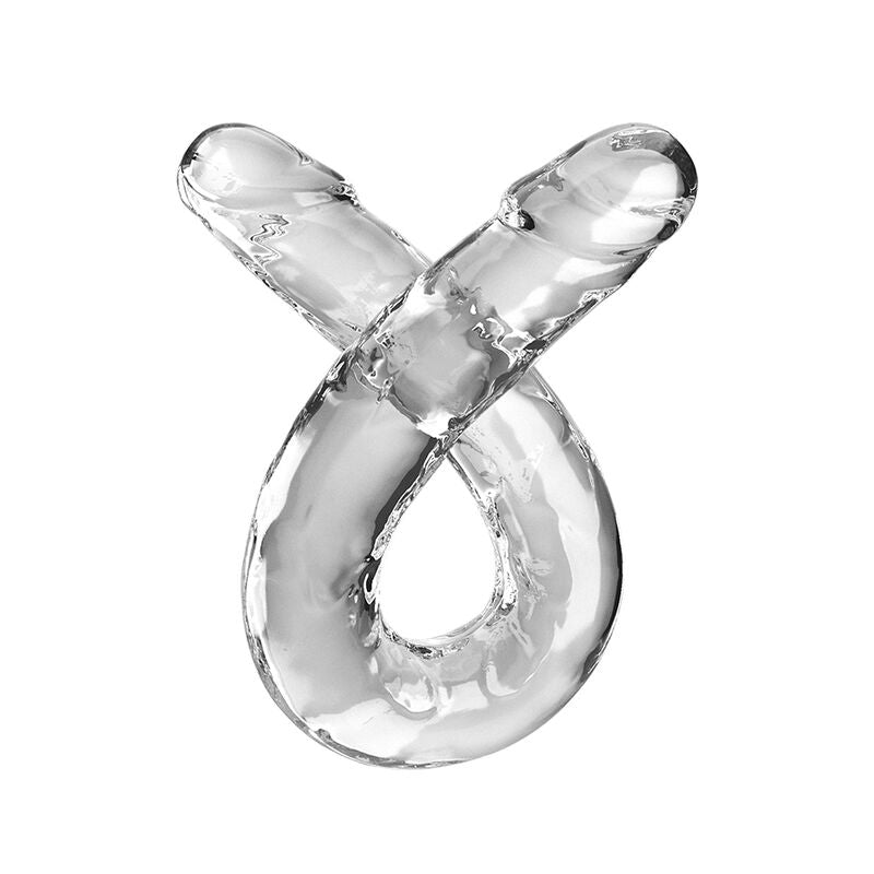 King Cockdouble Trouble Double Dildo 46 Cm Clear | Niks.fi verkkokauppa
