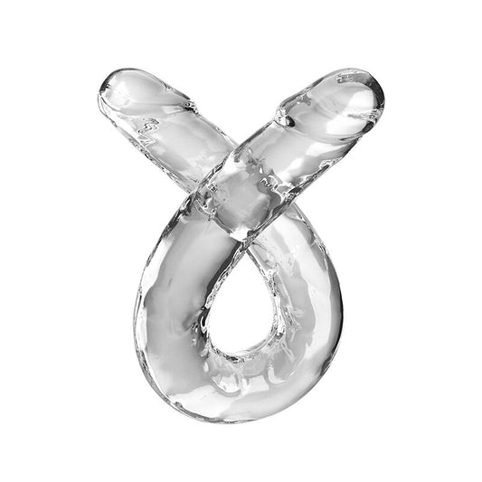 King Cockdouble Trouble Double Dildo 46 Cm Clear | Niks.fi verkkokauppa