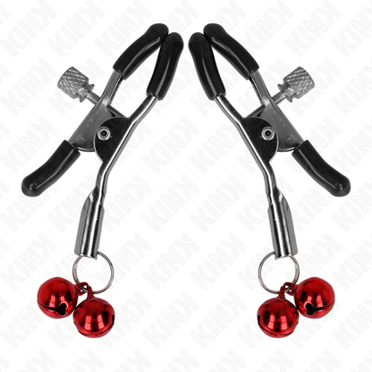 Kinkdouble Bell Nipple Clamp Red 6 Cm | Niks.fi verkkokauppa