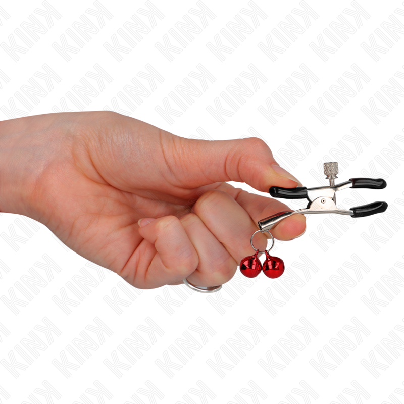 Kinkdouble Bell Nipple Clamp Red 6 Cm | Niks.fi verkkokauppa