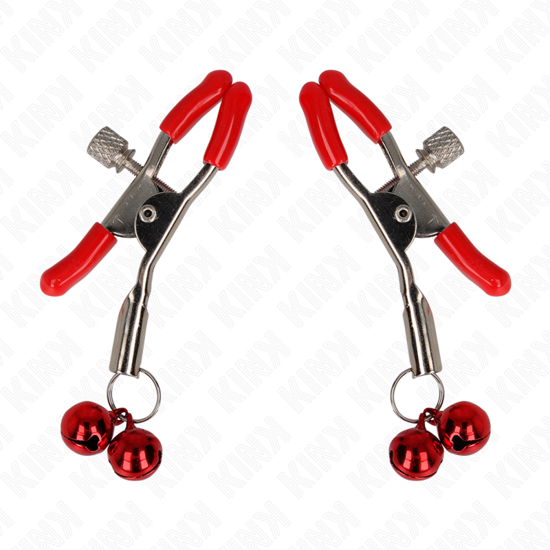 Kinkred Double Bell Nipple Clamp Red 6 Cm | Niks.fi verkkokauppa