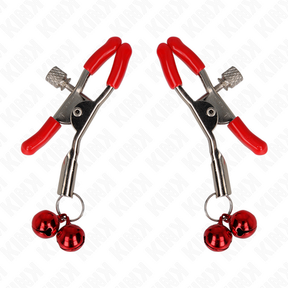 Kinkred Double Bell Nipple Clamp Red 6 Cm | Niks.fi verkkokauppa