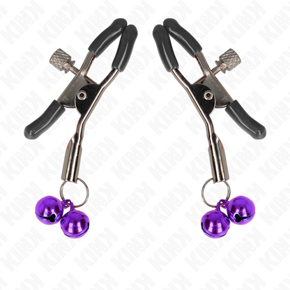 Kinkdouble Bell Nipple Clamp Purple 6 Cm | Niks.fi verkkokauppa