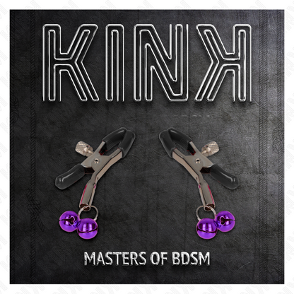 Kinkdouble Bell Nipple Clamp Purple 6 Cm | Niks.fi verkkokauppa