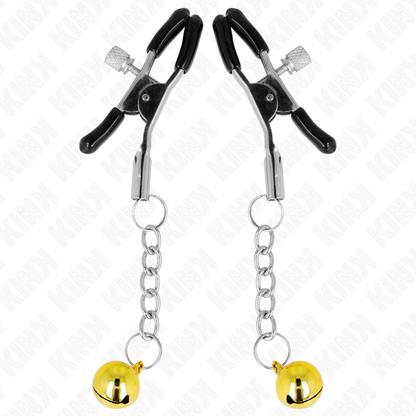 Kinkgold Jingle Bell Pendant Nipple Clamps 6 Cm | Niks.fi verkkokauppa