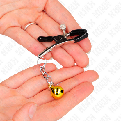 Kinkgold Jingle Bell Pendant Nipple Clamps 6 Cm | Niks.fi verkkokauppa