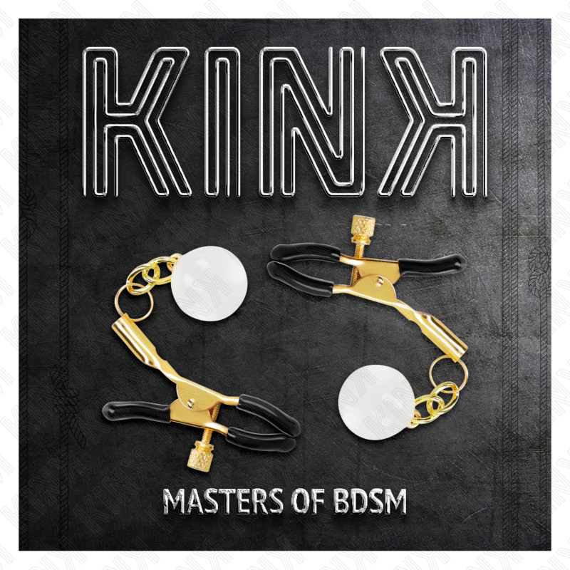 Kinkglass Bead Nipple Clamps Gold 6 Cm | Niks.fi verkkokauppa