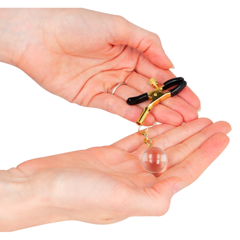 Kinkglass Bead Nipple Clamps Gold 6 Cm | Niks.fi verkkokauppa