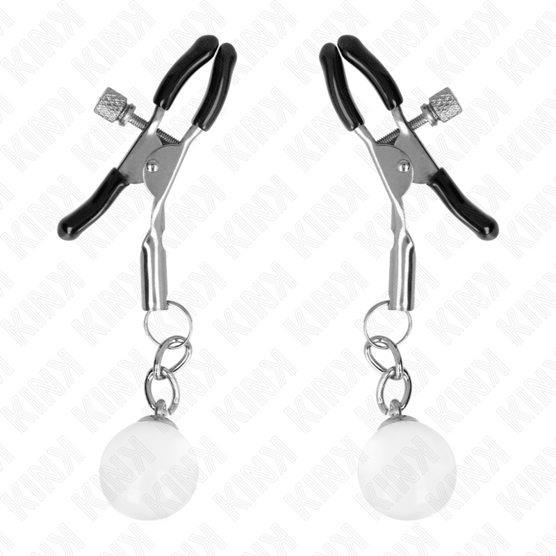Kinkglass Bead Nipple Clamps Silver 6 Cm | Niks.fi verkkokauppa