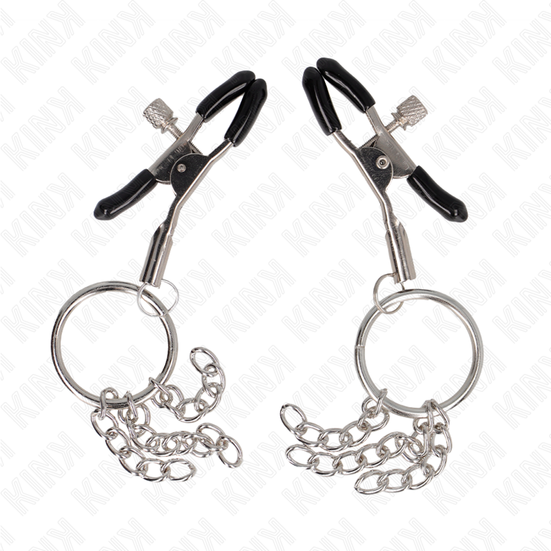 Kinko Ring Nipple Clamp And Little Chain Silver 6 Cm | Niks.fi verkkokauppa