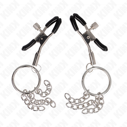 Kinko Ring Nipple Clamp And Little Chain Silver 6 Cm | Niks.fi verkkokauppa