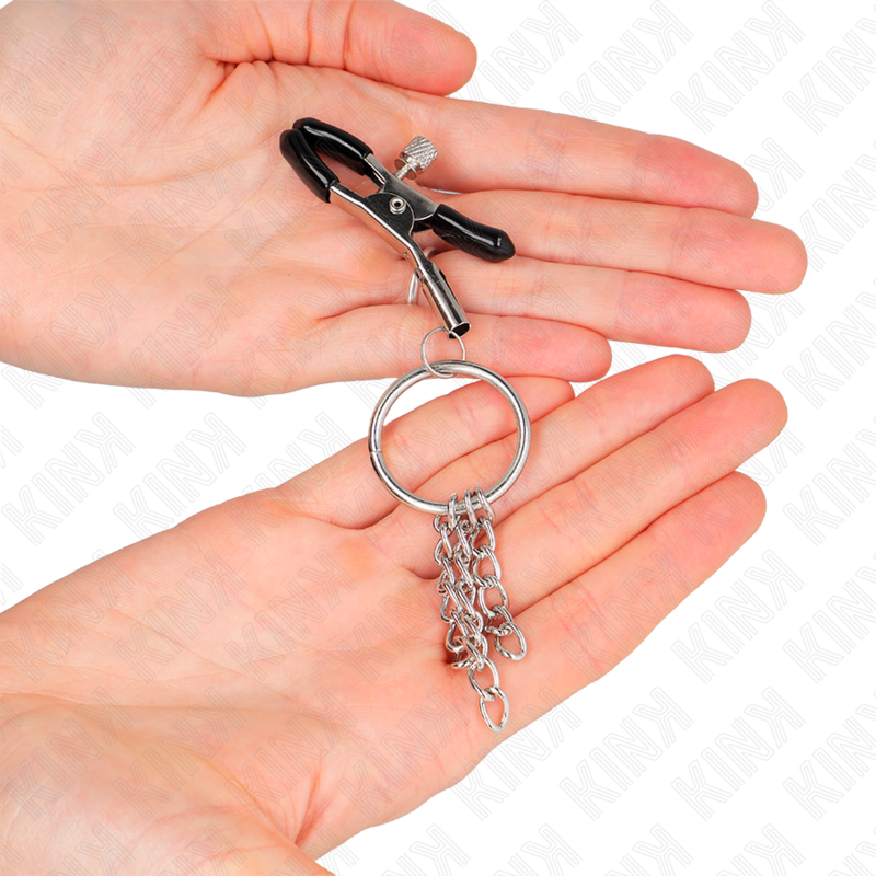 Kinko Ring Nipple Clamp And Little Chain Silver 6 Cm | Niks.fi verkkokauppa