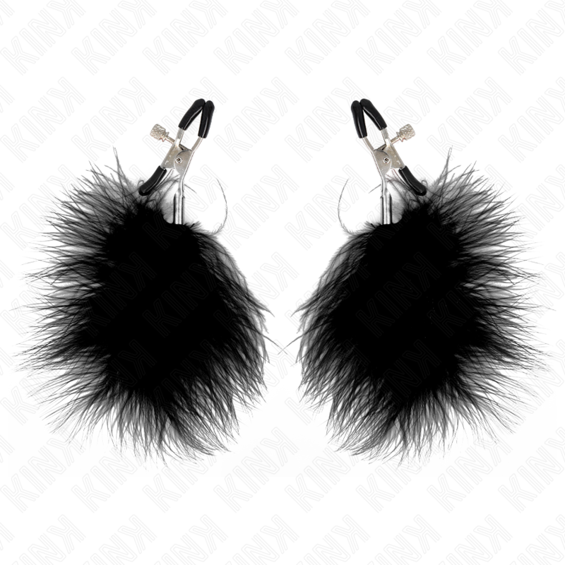Kinkfeather Nipple Clamp Black 7 Cm | Niks.fi verkkokauppa