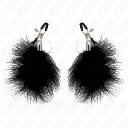 Kinkfeather Nipple Clamp Black 7 Cm | Niks.fi verkkokauppa
