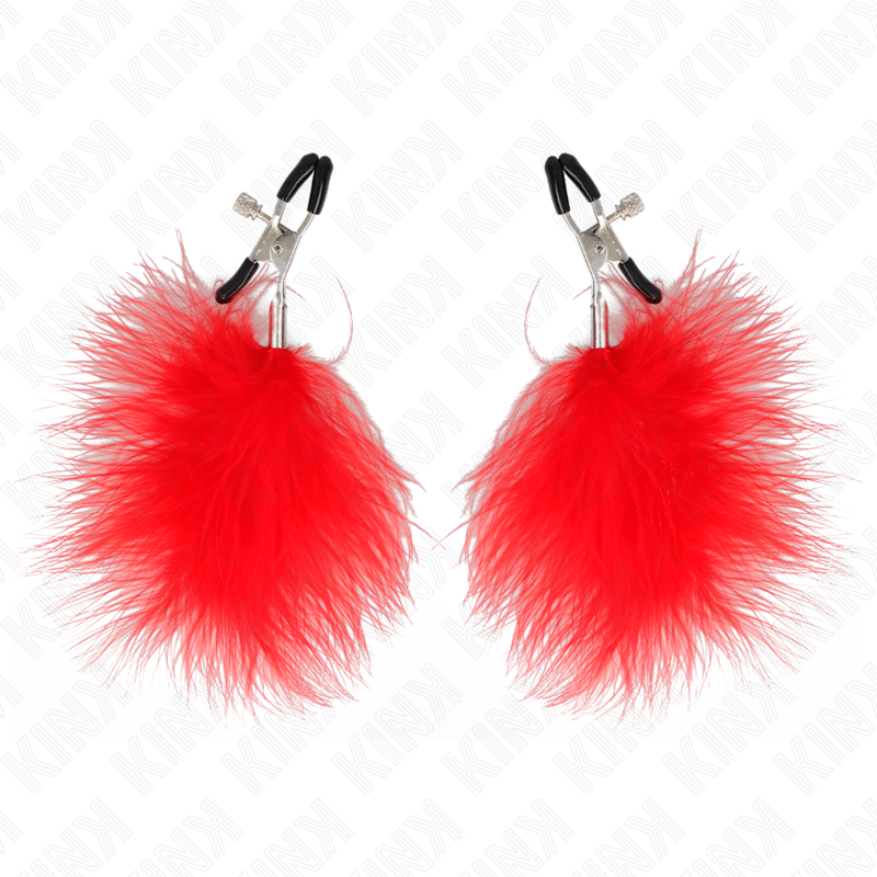 Kinkfeather Nipple Clamp Red 7 Cm | Niks.fi verkkokauppa