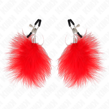 Kinkfeather Nipple Clamp Red 7 Cm | Niks.fi verkkokauppa