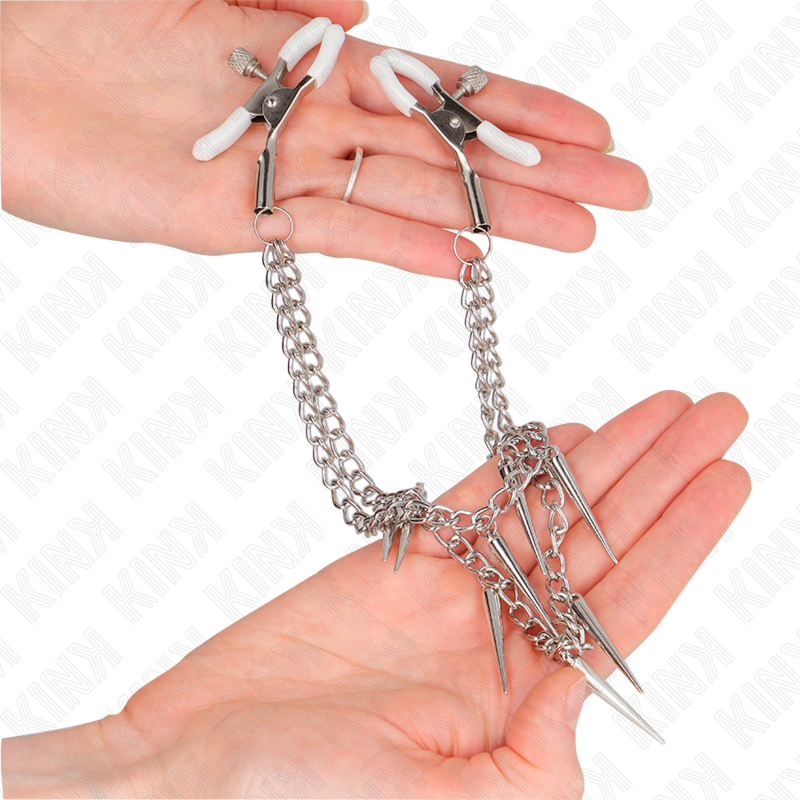 Kinknipple Clamps With Spikes Chains 30 Cm | Niks.fi verkkokauppa