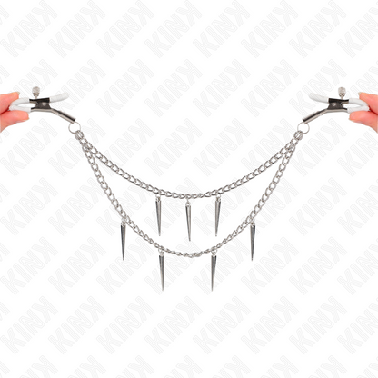 Kinknipple Clamps With Spikes Chains 30 Cm | Niks.fi verkkokauppa