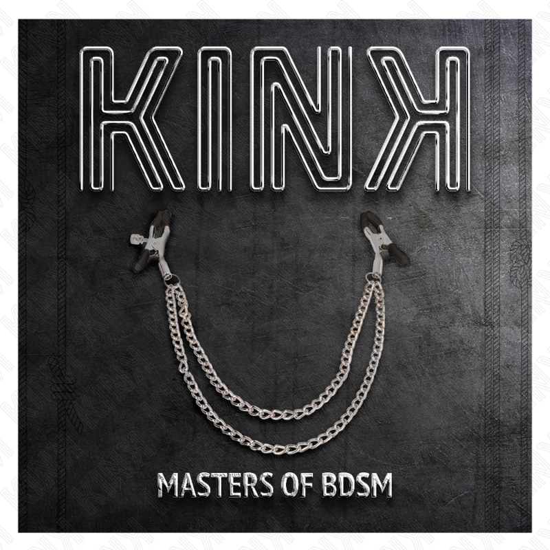 Kinknipple Clamps With 2 Thick Chains Silver 20/23 Cm | Niks.fi verkkokauppa