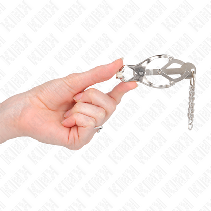 Kinkjapanese Clover Nipple Clamps With Little Chains Silver | Niks.fi verkkokauppa