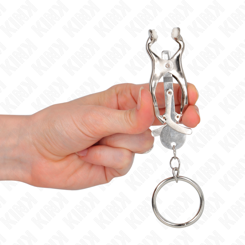 Kinko-Ring Japanese Clover Nipple Clamps Silver | Niks.fi verkkokauppa