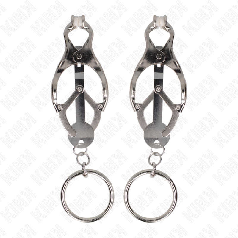 Kinko-Ring Japanese Clover Nipple Clamps Silver | Niks.fi verkkokauppa