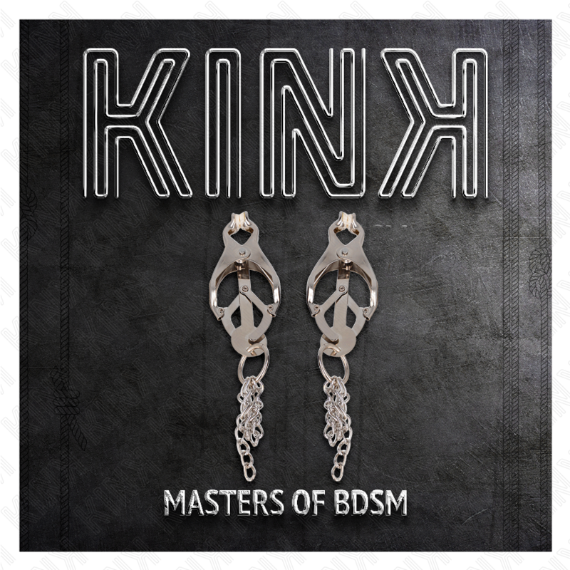 Kinkjapanese Clover Nipple Clamps With Little Chains Silver | Niks.fi verkkokauppa