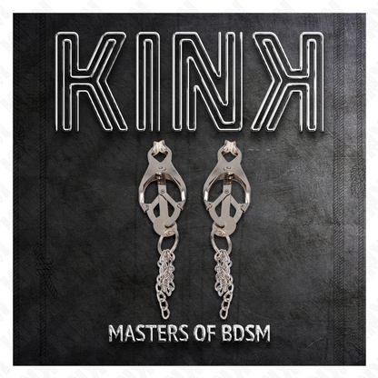 Kinkjapanese Clover Nipple Clamps With Little Chains Silver | Niks.fi verkkokauppa