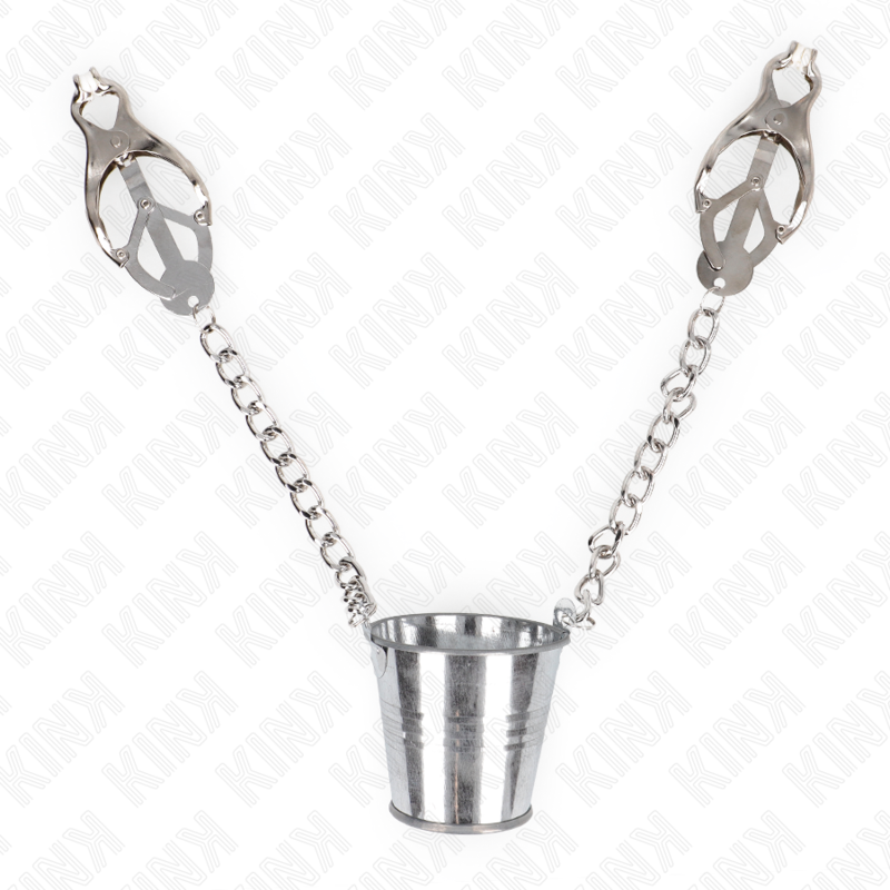 Kinknipple Clamps With A Bucket Silver | Niks.fi verkkokauppa