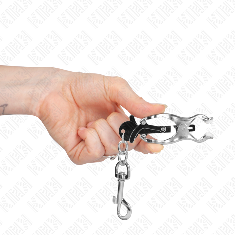 Kinkjapanese Clover Nipple Clamps With Hooks Silver | Niks.fi verkkokauppa