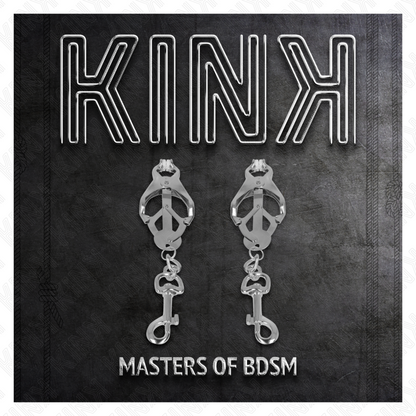 Kinkjapanese Clover Nipple Clamps With Hooks Silver | Niks.fi verkkokauppa