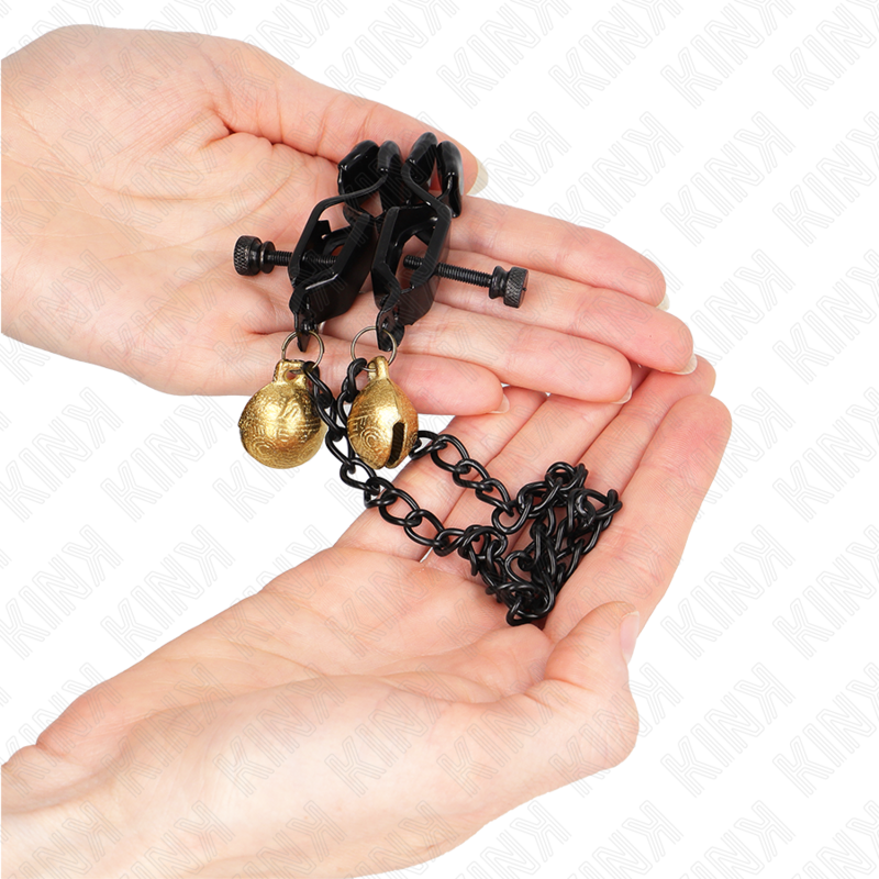 Kinkflat Chain Nipple Clamps And Bell Silver 30 Cm | Niks.fi verkkokauppa