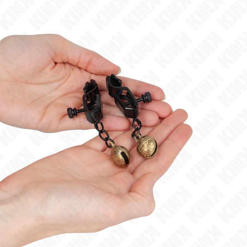 Kinkbell Jaw Style Nipple Clamps Black 7 Cm | Niks.fi verkkokauppa