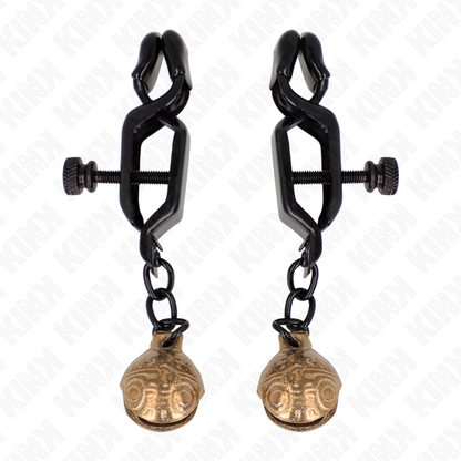 Kinkbell Jaw Style Nipple Clamps Black 7 Cm | Niks.fi verkkokauppa