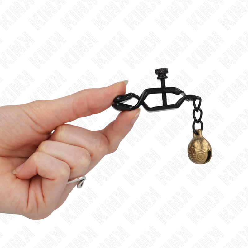 Kinkbell Jaw Style Nipple Clamps Black 7 Cm | Niks.fi verkkokauppa