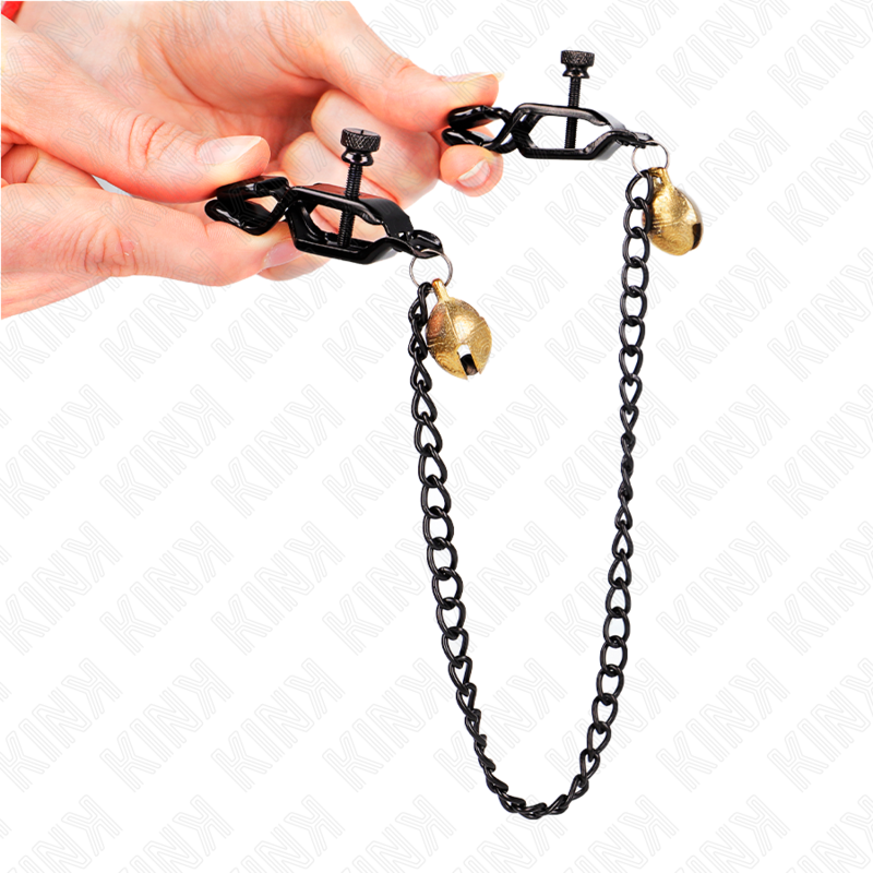 Kinkflat Chain Nipple Clamps And Bell Silver 30 Cm | Niks.fi verkkokauppa